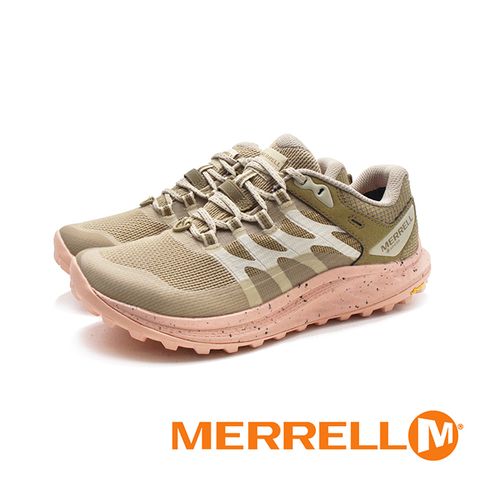 Merrell (女)ANTORA 3 GORE-TEX防水輕量越野健行鞋 女鞋-粉棕