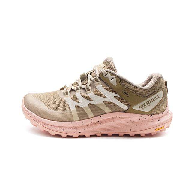 Merrell (女)ANTORA 3 GORE-TEX防水輕量越野健行鞋 女鞋-粉棕