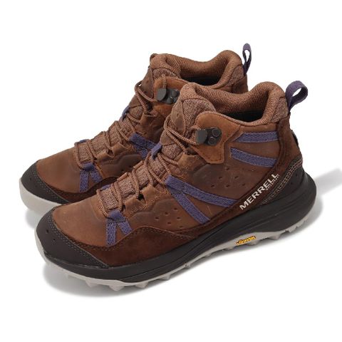 Merrell 邁樂 戶外鞋 Siren 4 Traveler Mid WP 女鞋 棕藍 防潑水 中筒 抓地 郊山 登山鞋 ML037894