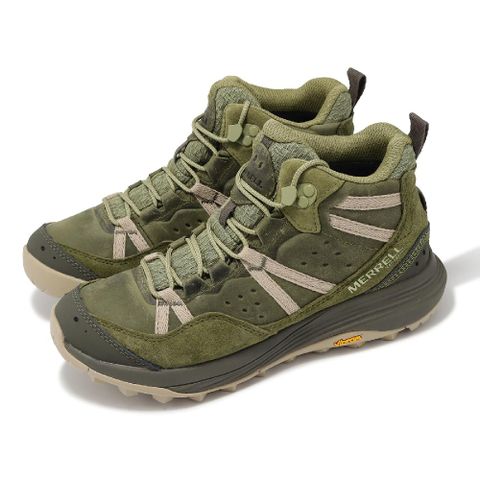 Merrell 邁樂 戶外鞋 Siren 4 Traveler Mid WP 女鞋 綠灰 防潑水 中筒 抓地 郊山 登山鞋 ML037898