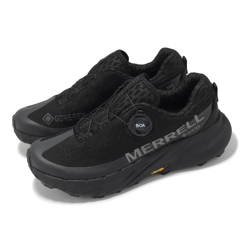 Merrell  邁樂 越野跑鞋 Agility Peak 5 Boa GTX 女鞋 黑 防水 襪套 旋鈕 郊山 運動鞋 ML068214