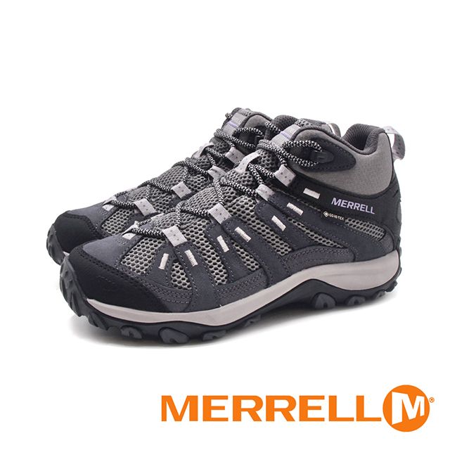 Merrell (女)ALVERSTONE 2 MID GORE-TEX防水中筒經典越野登山鞋 女鞋-深灰