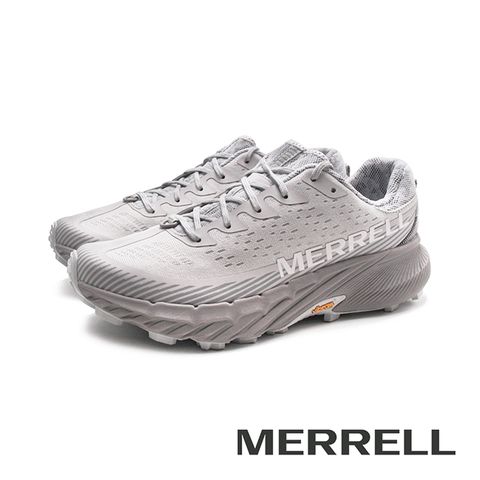 Merrell (女)AGILITY PEAK 5戶外健身輕量型慢跑越野鞋 女鞋-雨雲灰