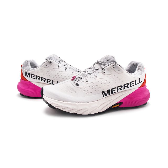 Merrell (女)AGILITY PEAK 5戶外健身輕量型慢跑越野鞋 女鞋-白桃紫