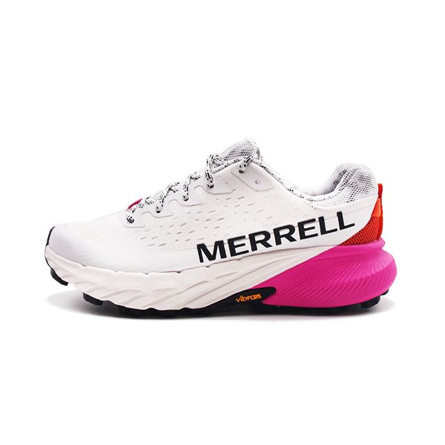 Merrell (女)AGILITY PEAK 5戶外健身輕量型慢跑越野鞋 女鞋-白桃紫