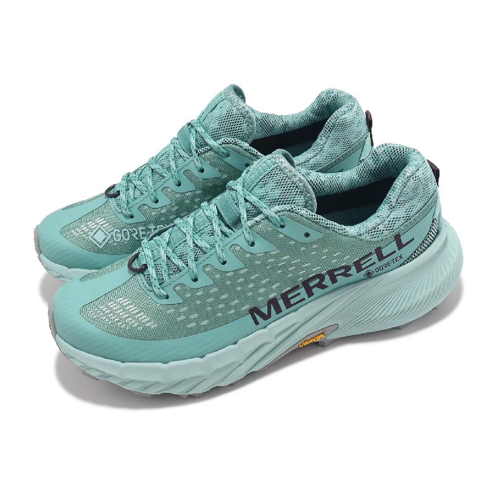 Merrell  邁樂 越野跑鞋 Agility Peak 5 GTX 女鞋 薄荷綠 灰 防水 襪套 橡膠大底 運動鞋 ML068258