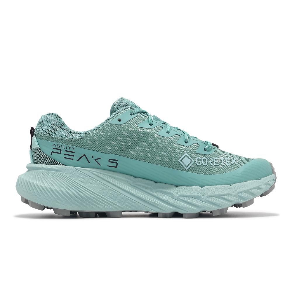 Merrell  邁樂 越野跑鞋 Agility Peak 5 GTX 女鞋 薄荷綠 灰 防水 襪套 橡膠大底 運動鞋 ML068258