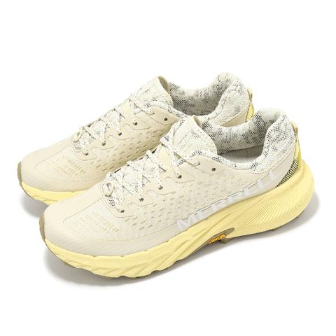 Merrell 邁樂 越野跑鞋 Agility Peak 5 女鞋 米白 黃 緩衝 抓地 黃金大底 戶外鞋 ML068260