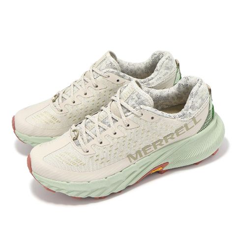 Merrell 邁樂 越野跑鞋 Agility Peak 5 女鞋 灰 綠 緩衝 抓地 黃金大底 戶外鞋 ML068264