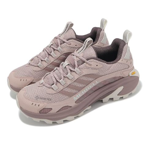 Merrell Merrell 邁樂 戶外鞋 Moab Speed 2 GTX 女鞋 玫瑰紫 防水 抗撕裂 黃金大底 登山鞋 ML038236