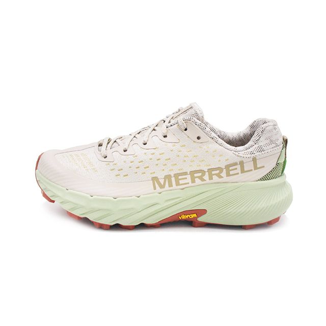 Merrell (女)AGILITY PEAK 5輕量戶外越野慢跑運動鞋 女鞋-牡蠣白