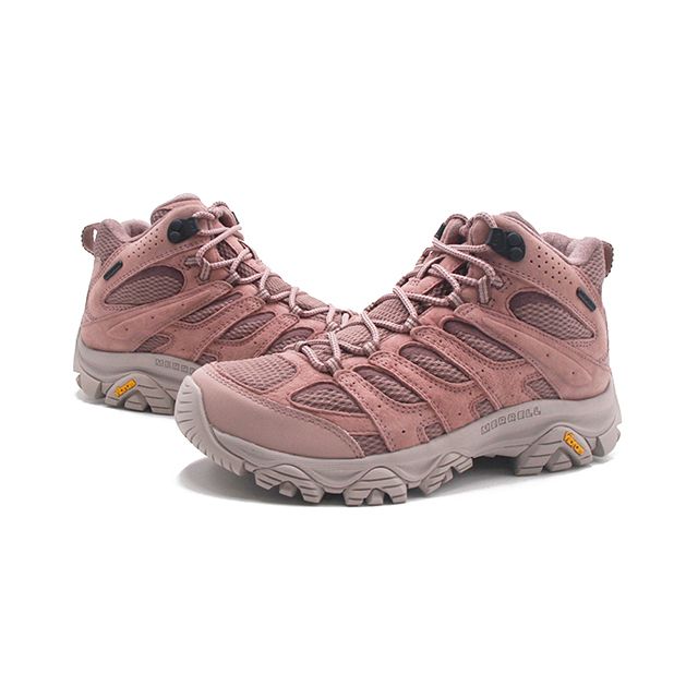 Merrell (女)MOAB 3 MID WATERPROOF中筒防潑水登山健行鞋 女鞋-藕粉色