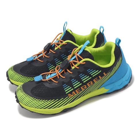 Merrell 邁樂 越野跑鞋 Agility Peak 大童 女鞋 綠 藍 緩衝 抓地 快速抽繩 運動鞋 MK267923