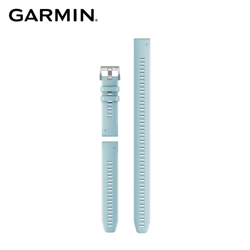 GARMIN  QuickFit 22mm 天青藍矽膠錶帶 (含加長型錶帶)