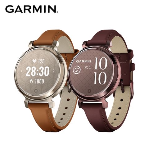 GARMIN Lily 2 智慧腕錶 經典款 皮革錶帶款