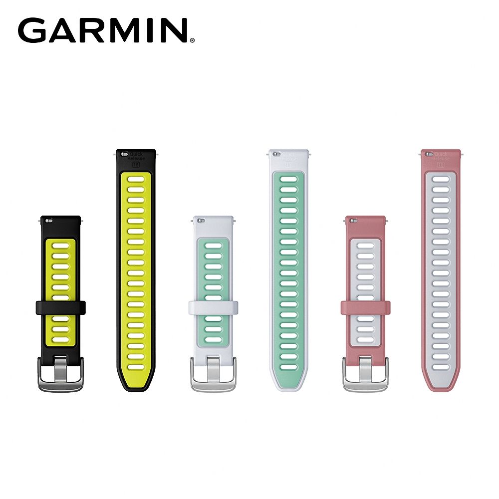 GARMIN  Quick Release 18mm 矽膠錶帶