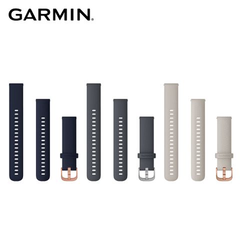 GARMIN Quick Release (18mm) vivomove 3S 矽膠錶帶