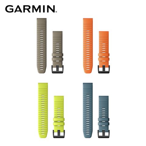 GARMIN Fenix 6 適用GARMIN QUICKFIT 22mm 矽膠錶帶