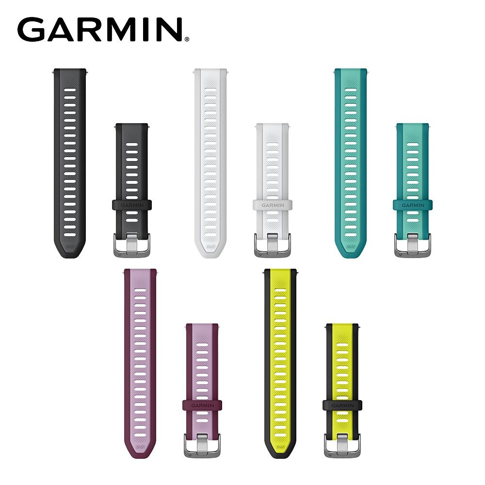 GARMIN  Quick Release 20mm 矽膠錶帶