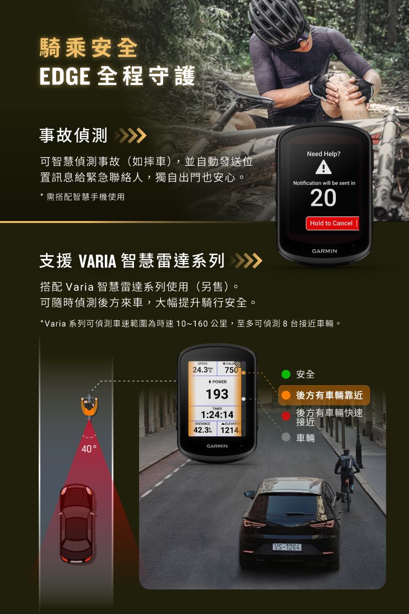 GARMIN Edge 840 GPS 自行車衛星導航/自行車錶(Bundle精裝版