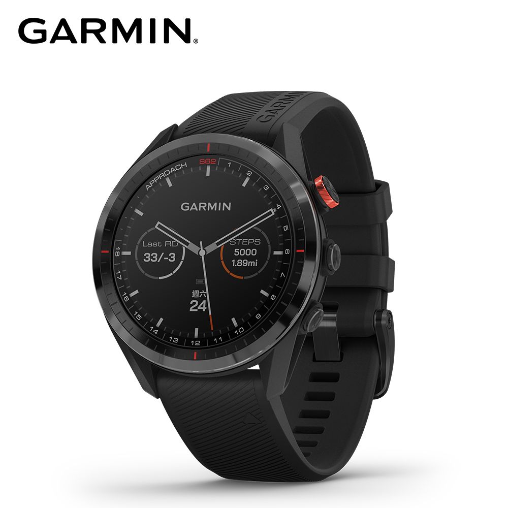 GARMIN Approach S62 高爾夫GPS腕錶- PChome 24h購物