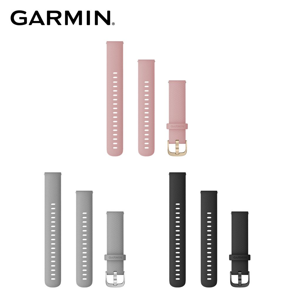 GARMIN  Quick Release (18mm) VIVOACTIVE 4S 配件矽膠錶帶