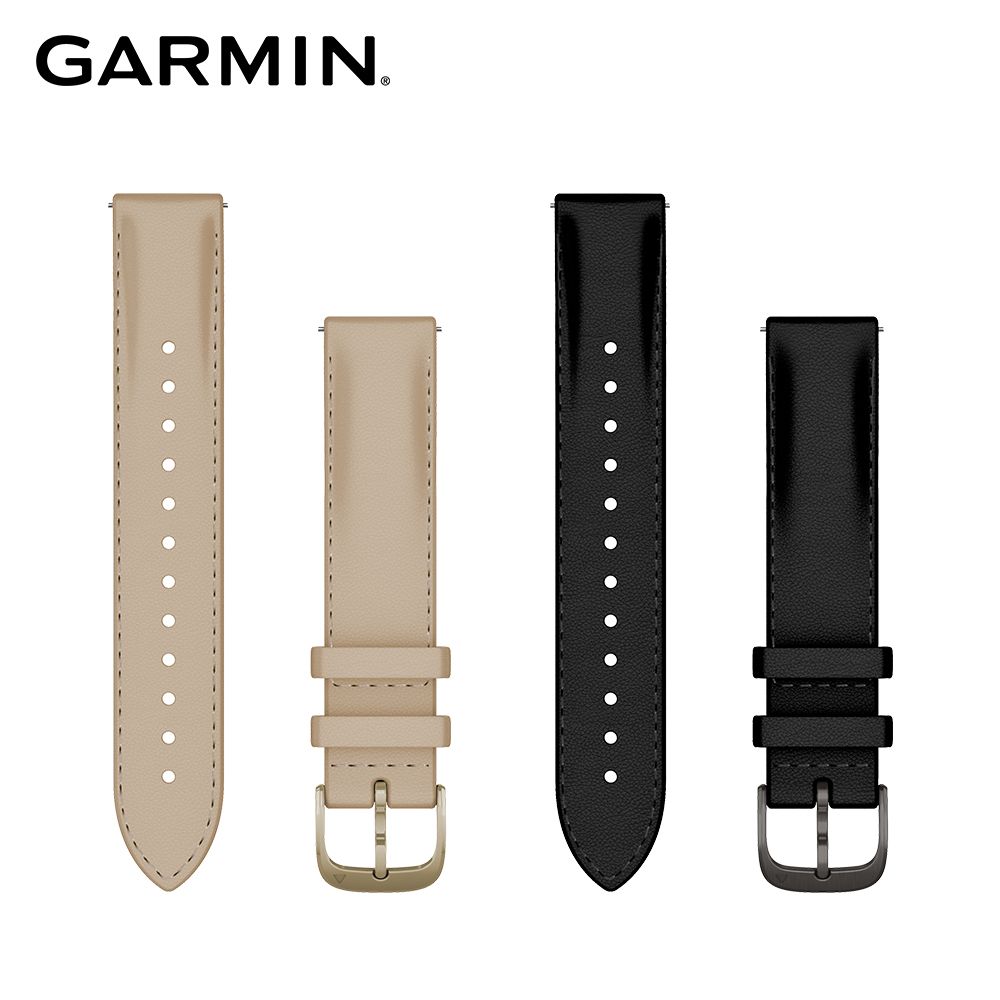 GARMIN  Quick Release 18mm 皮革錶帶