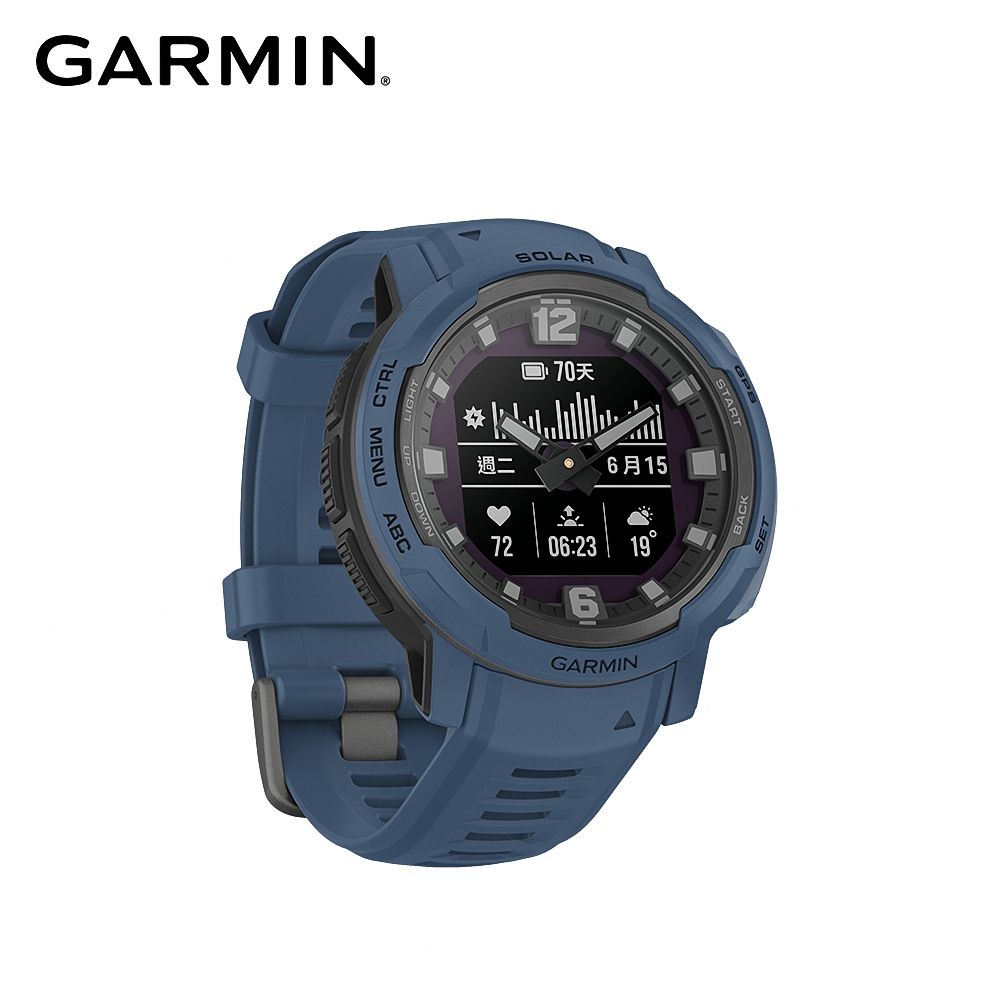 GARMIN  INSTINCT Crossover Solar 太陽能複合式GPS智慧腕錶