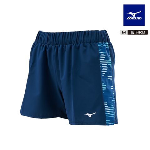 【MIZUNO 美津濃】M股下8cm 女款路跑短褲 J2TBB75312（夜藍）