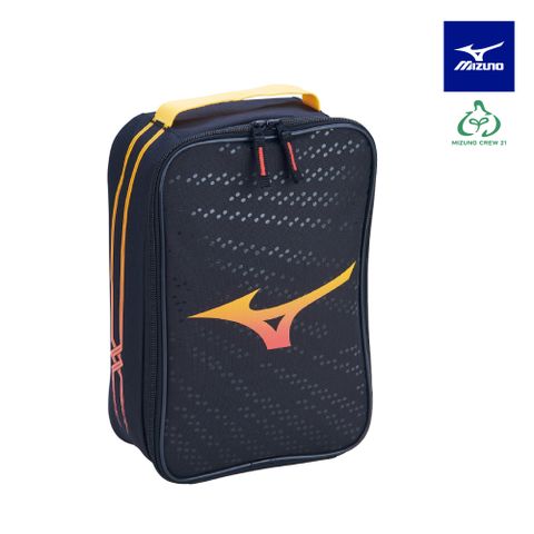 MIZUNO 美津濃 鞋袋 33TMC00603P (黑x黃x橘紅)(3入裝)