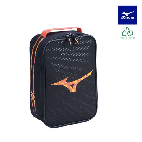 【美津濃MIZUNO】鞋袋 33TMC00703P (黑x黃x冰藍)(3入裝)