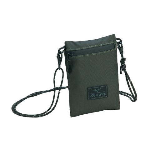 【MIZUNO 美津濃】斜肩小袋 D3TMC50438(墨綠)