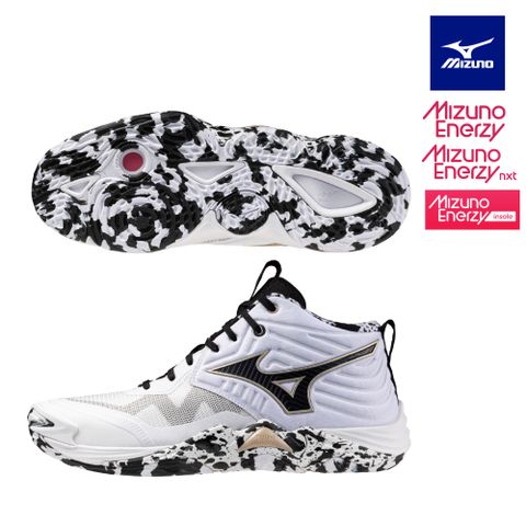 【MIZUNO 美津濃】WAVE MOMENTUM ELITE MID 排球鞋 V1GA251741