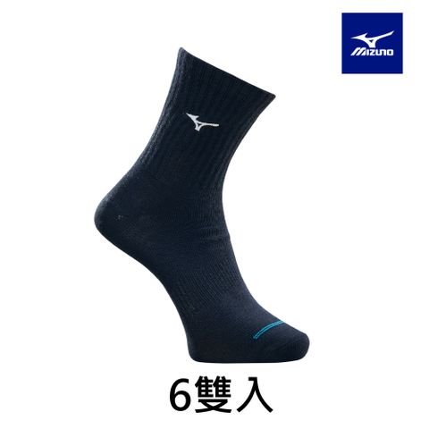 MIZUNO 美津濃 男薄底竹炭短襪 6雙入 32TXB80491Q 黑x白