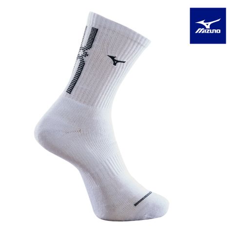 【MIZUNO 美津濃】男運動厚底襪 6雙入 32TXB00701Q（白x黑）