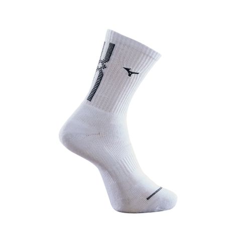 【MIZUNO 美津濃】男運動厚底襪 6雙入 32TXB00701Q（白x黑）