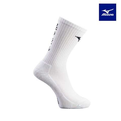 【MIZUNO 美津濃】男運動厚底中統襪 6雙入 32TXB26593Q（白x黑)