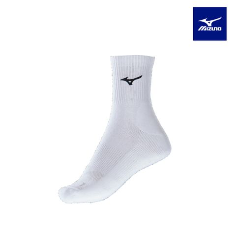 【MIZUNO 美津濃】女網羽桌厚底襪 6雙入 62TXB92101Q（白X黑）