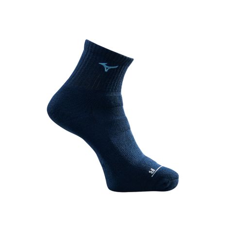 【MIZUNO 美津濃】男運動厚底短襪 6雙入 32TXB00129Q（深藍x藍）