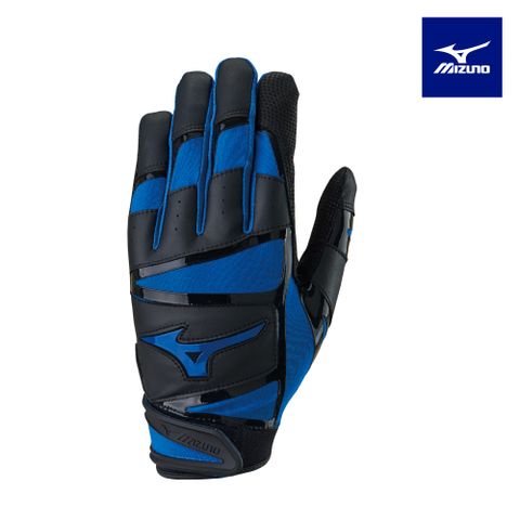 【美津濃MIZUNO】NEW B-303 打擊手套(雙) 1ETEA43327 (黑x寶藍)