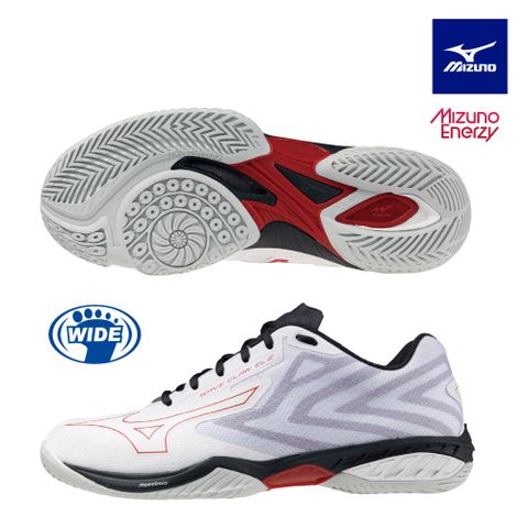 MIZUNO 美津濃 WAVE CLAW EL 2 寬楦羽球鞋 71GA228051