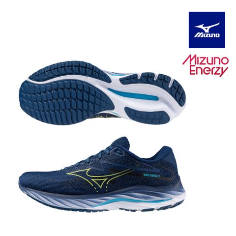 MIZUNO 美津濃 WAVE RIDER 27 一般型男款慢跑鞋 J1GC230353