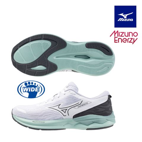 【MIZUNO 美津濃】WAVE REVOLT 3 一般型寬楦女款慢跑鞋 J1GD248524