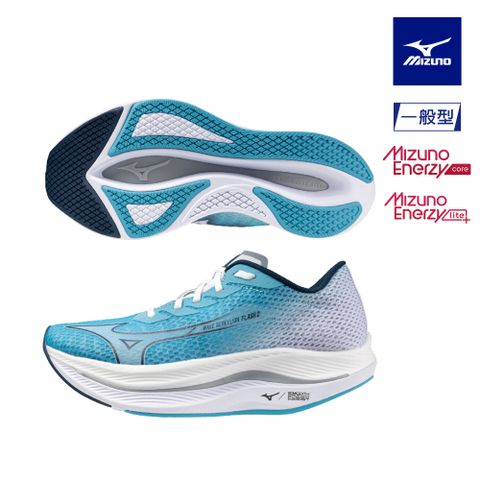 MIZUNO 美津濃 WAVE REBELLION FLASH 2 一般型女款路跑鞋 J1GD243571