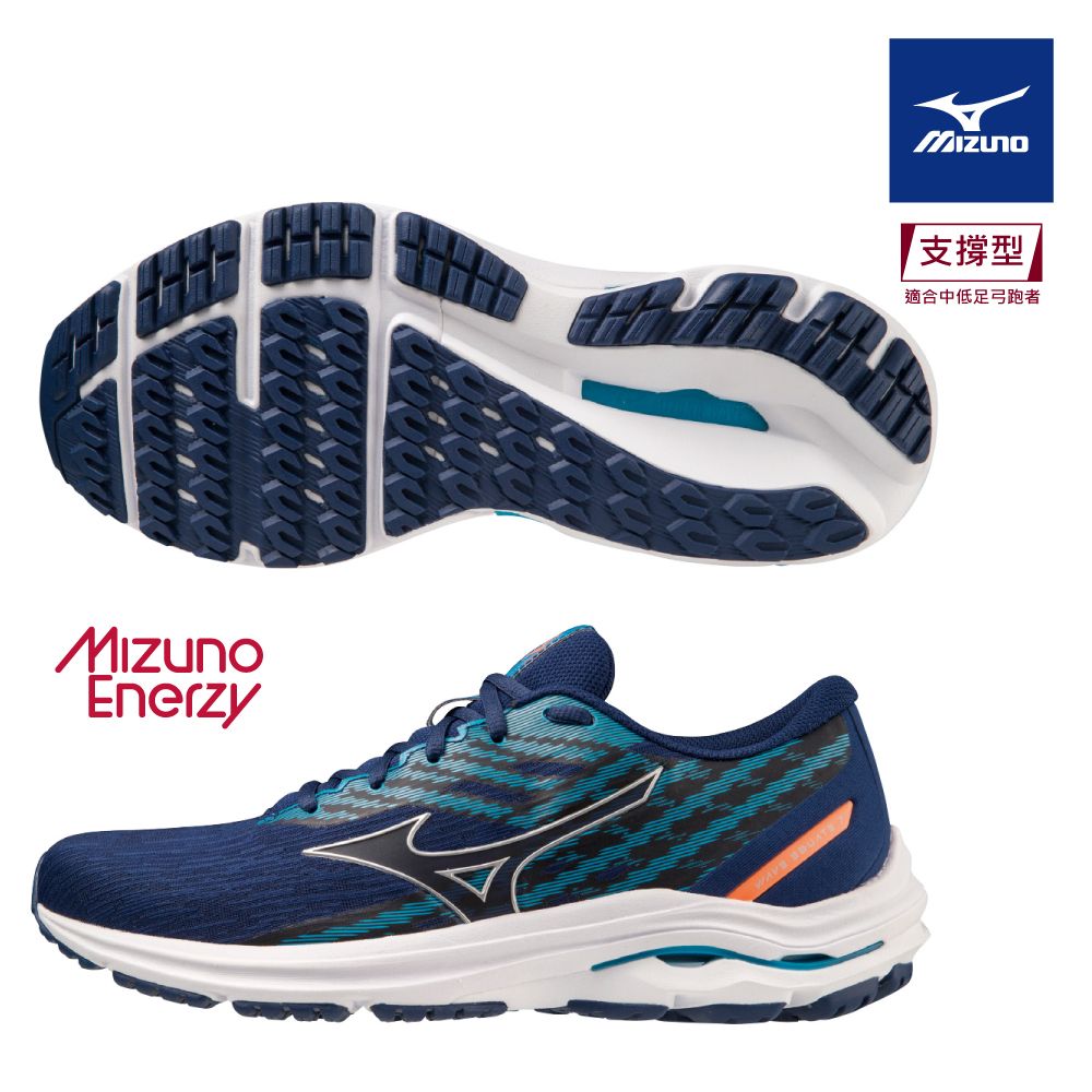 MIZUNO 美津濃 WAVE EQUATE 7 支撐型男款慢跑鞋 J1GC234853