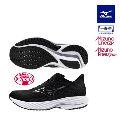 MIZUNO 美津濃 WAVE RIDER 28 一般型男款慢跑鞋 J1GC240402