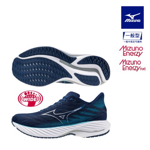 MIZUNO 美津濃 WAVE RIDER 28 一般型男款慢跑鞋 J1GC240406