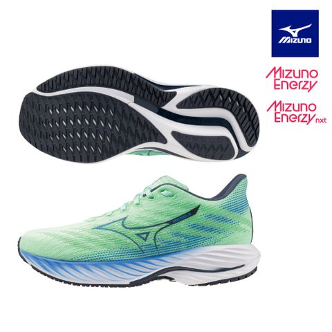 【MIZUNO 美津濃】WAVE RIDER 28 一般型男款慢跑鞋 J1GC240354