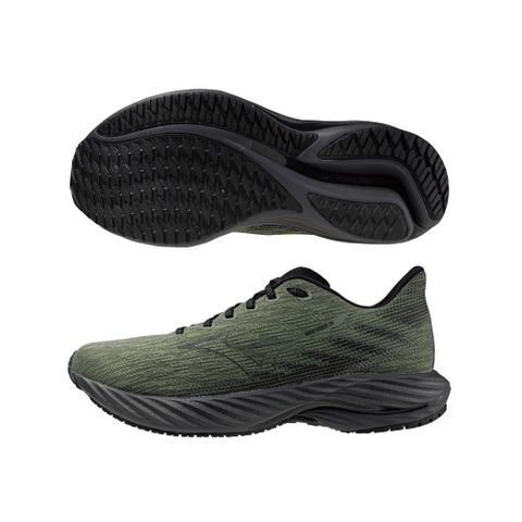 【MIZUNO 美津濃】WAVE RIDER 28 一般型男款慢跑鞋 J1GC240459