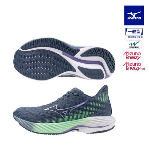 【MIZUNO 美津濃】WAVE RIDER 28 一般型女款慢跑鞋 J1GD240371